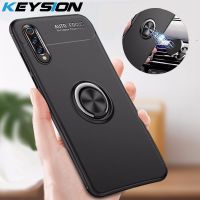 【cold noodles】กรณี KEYSION สำหรับ Xiaomi Mi 9 SE Mi 8 Pro Lite Soft TPU แม่เหล็กแม่เหล็กรถผู้ถือแหวนนิ้วขาปกหลังสำหรับ Mi9 Mi A2