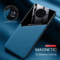 hauwei nova 8i case leather car holder magnetic cover for huawei nova 8i 8 i 6.67 soft frame protect coque huawey huawie nova8i