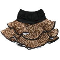 Girl skirt Latin dance skirt child Latin skirt ballet dance dress-M,Leopard