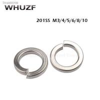 ✆♟◈ 100pcs GB93 201 stainless steel Wholesale Factory M1.6/M2/M2.5/M3/M3/M4/M5/M6-M24 gasket spring washer elastic gasket