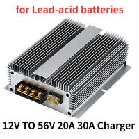 เครื่องชาร์จตะกั่วกรด2A-10A 12V ถึง56V ตัวแปลงบูสต์ DC DC สเต็ปอัพที่ชาร์จแบตเตอรี่รถยนต์แบบแบตเตอรี่สำรอง