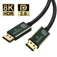 Kabel DisplayPort 2.0 8K 60Hz 4K 144Hz 77.4Gbps Adaptor Port Tampilan untuk Video PC Laptop TV RTX 3080 DP 2.0 Ke Kawat DP