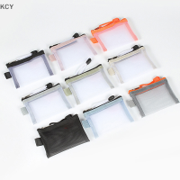 KCY MINI transparent NYLON Mesh Card BAG Credit ID Card Organizer กระเป๋าใส่เหรียญแบบพกพาลิปสติกหูฟังข้อมูล line Key Storage BAG