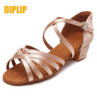 DIPLIP ร้อนเด็กใหม่รองเท้าเต้นรำละตินสาวห้องบอลรูมเต้นรำเด็กเด็กรองเท้าเต้นรำแทงโก้นุ่มสาวซัลซ่า