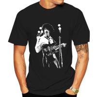 Phil Lynott On Stage Fist T Shirt Lizzy Gary Moore Classic Rock T Shirt Street Wear Tee Shirt