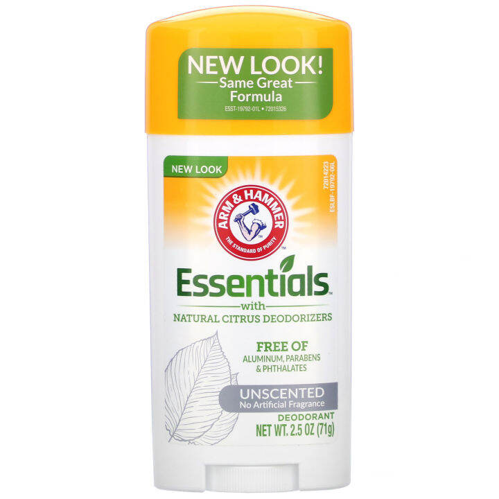 Arm & Hammer, Essentials with Natural Citrus Deodorizers, Deodorant
