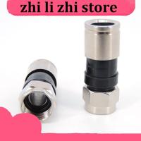 zhilizhi Store 5/10 Pcs RG6 F Type Compression 2.7cm Snap Seal Plug Connector For Sky Satellite Virgin Cable