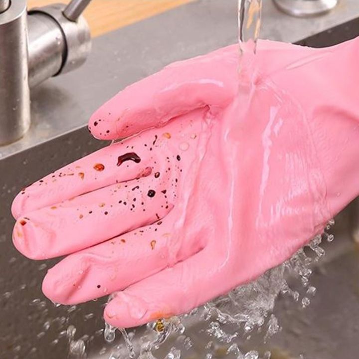 flate-ทำความสะอาดได้ง่าย-ถุงมือใช้ในครัวเรือน-วัสดุเรซิน-ปกป้องมือที่แข็งแรง-ถุงมือล้างจาน-ยาวขึ้น-พีวีซีพีวีซี-ถุงมือทำความสะอาดมือ-อุปกรณ์สำหรับห้องครัว