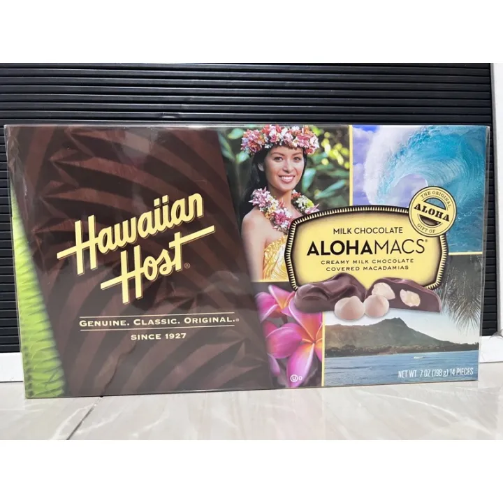 Hawaiian Host Alohamacs Dark Chocolate Milk Chocolate Covered Macadamia