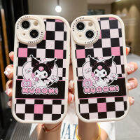 Kuromi หนังตาโต,เคสโทรศัพท์ TPU ป้องกันการตกหล่นสำหรับ iPhone 7 8, Se2, Se3, X, XS, XR, 11, 12, 13, 14