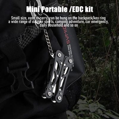 Portable Mini Multitool 420 Stainless Steel Multitool Pocket Pliers Folding Pliers Screwdriver for Outdoor Survival Camping Hunting Hiking Tools