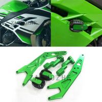 กันล้มมอเตอร์ไซค์อะลูมิเนียม CNC แผ่นกันกระแทกป้องกันการตกลงมาสำหรับ KAWASAKI NINJA 250 300 2013 2014ปี