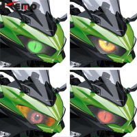 For kawasaki NINJA ninja 400 2018 2019 2020 Motorcycle Accessries 3D Front Fairing Headlight Sticker Guard Head light Stickers