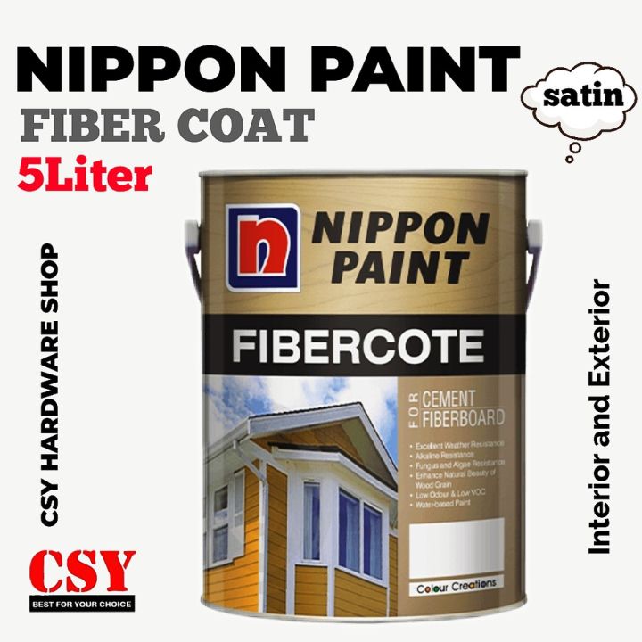 NIPPON PAINT Fibercote 5 Liter | Lazada