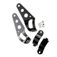 2x Black 35-43mm Motorcycle Headlight Fork Mount Bracket For Cafe Racer Chopper