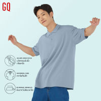 GQ Minimal Polo™ เสื้อโปโลยับยั้งกลิ่นเหงื่อ สีฟ้าอ่อน (มินิมอลโปโล)