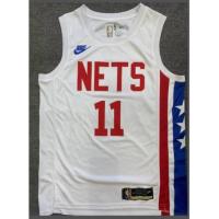 Hot 【hot pressed】2023 nba jersey Brooklyn Nets No. 11 Irving retro white basketball jersey