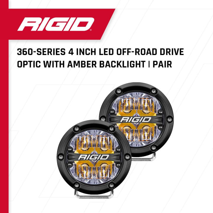 rigid-industries-360-series-4-led-off-road-drive-beam-lights-led-off-road-lights-amber-backlight-durable-off-roading-lights-50-000-hour-lifespan-easy-to-install-amber-pair-lights-36118