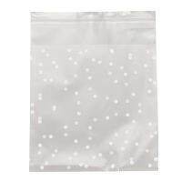 200Pcs Frosted Cute Dot Plastic Packaging Candy Biscuit Soap Packaging Bag Cake Packaging Self-Adhesive Sample Gift Bag