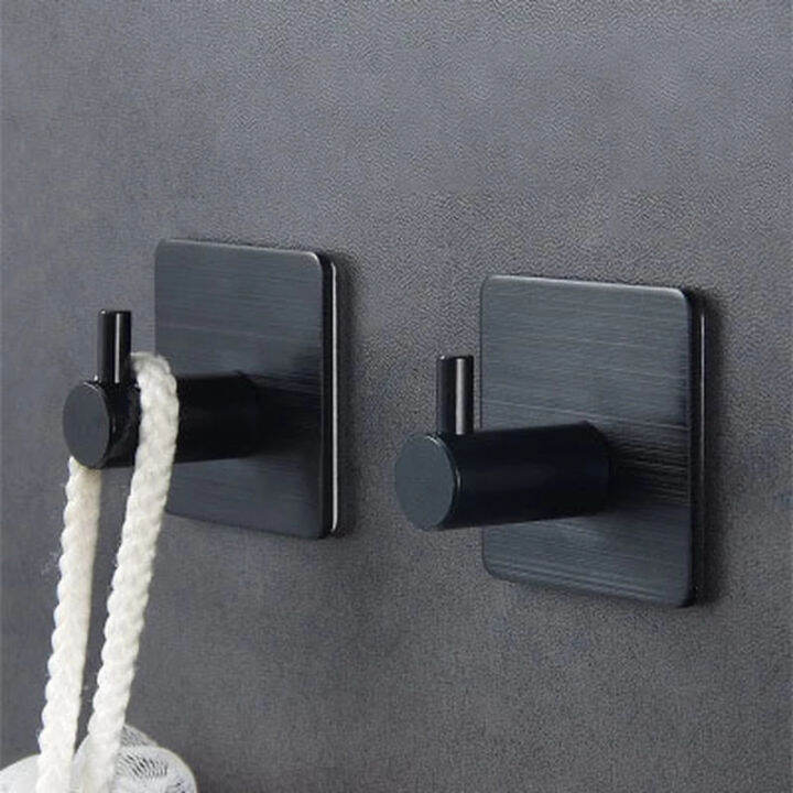 1pc-self-adhesive-clothes-hange-bags-key-rack-stainless-steel-high-end-hook-kitchen-towel-hanger-bathroom-accessory-organizer