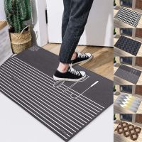 【YF】◘❀▪  Doormat Super Absorbs Mud Machine Washable Non-Slip Rubber Backing for Front Door Inside Dirt Trapper Mats Rugs