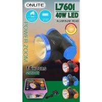 คุ้มสุด ๆ ไฟคาดหัวLED ONLITE L7601 ไฟฉายคาดหัวLED 40Wแสงสีเหลีอง ราคาคุ้มค่าที่สุด ไฟฉาย แรง สูง ไฟฉาย คาด หัว ไฟฉาย led ไฟฉาย แบบ ชาร์จ ได้