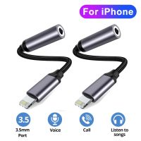 2Pcs For iPhone 3.5mm Jack AUX Cable For iPhone 13 12 male to female Adapter Headphone Connector Audio Splitter for iOS 14 Above Cables