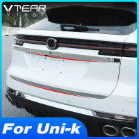 Vtear ด้านหลังประตู Trim ตกแต่งรถ Trunk ภายนอกรายละเอียดสติกเกอร์ Anti Scratch อุปกรณ์เสริมสำหรับ Changan Uni-K Unik