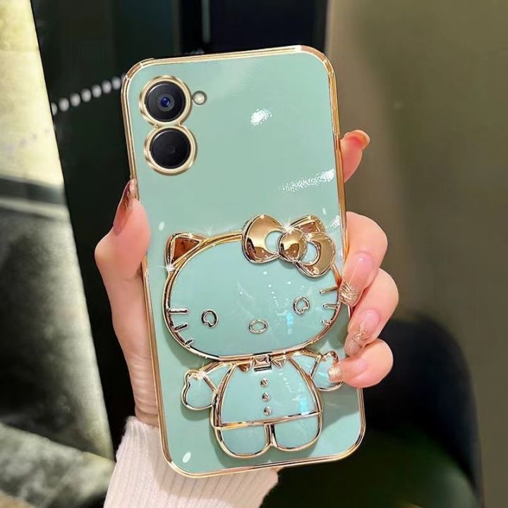 เคสโทรศัพท์สำหรับ-realme-c55-c33-c30-c30s-11pro-realme-3มิติ-ฝาหลังสุดหรู10pro-พร้อมตัวยึดกระจก