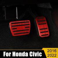 Car Fuel Accelerator Brake Pedals Cover Pad For Honda Civic 10 11 10th 11th Gen 2016 2017 2018 2019 2020 2021 2022 Accessories