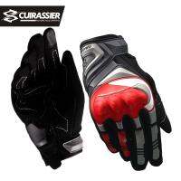 Cuirassier หน้าจอสัมผัส Night สะท้อนแสงรถจักรยานยนต์ Full Finger ถุงมือป้องกัน Racing Biker ขี่มอเตอร์ไซด์ Moto Motocross