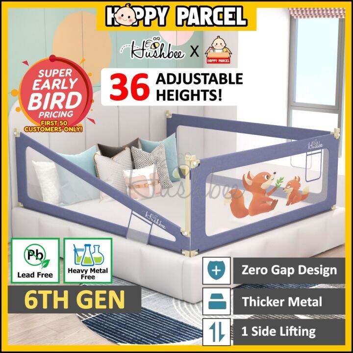 [6th Gen] [Hushbee] Anti Fall Baby Bed Fence Baby Bed Guard Baby Rail