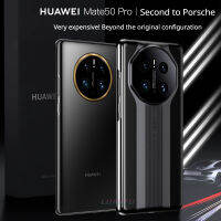 สำหรับ Huawei Mate50โปร/Mate50RS/Mate50เลนส์กล้องถ่ายรูปฝาครอบป้องกัน Porsche RS ชุบเคสเคสป้องกันแข็ง