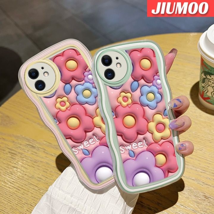 เคส-jiumoo-สำหรับ-oppo-a37-a37f-neo-9เคสลายการ์ตูน3d-ดอกไม้ลูกอมดีไซน์ใหม่ขอบครีมเวฟเดอร์แฟชั่นเรียบง่ายเคสโทรศัพท์แบบใสนุ่มปลอกซิลิโคนกล้องเคสโปร่งใสกันกระแทก