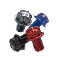 Sekrup cermin ornamen sepeda motor steker M8 / M10 x 1.25 Mm benang positif/terbalik cermin sepeda motor lubang Plug cermin sepeda motor