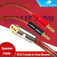 GOLLEY LION สายเสียบกล้วยกับสาย RCA สายลำโพง Phono Banana