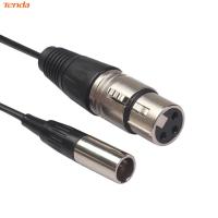 Mini XLR 3Pinชายเป็นXLR 3Pinสายสำหรับเสียงตัวเมียไมโครโฟนกล้องCannonอะแดปเตอร์สายไฟ