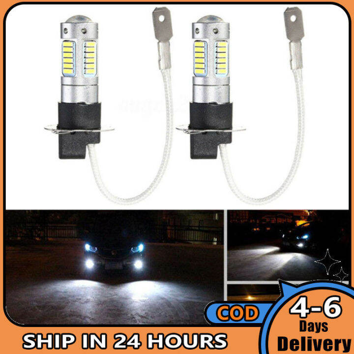 am-2ชิ้น-h3ไฟ-led-ตัดหมอกรถยนต์หลอดไฟพลังงานสูง30smd-4014