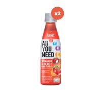 Yosting สินค้าพรีออเดอร์Unif All You Need Skin Tomato ยูนิฟ ออลยูนีด สกิน รสมะเขือเทศ 300 มล.  x2