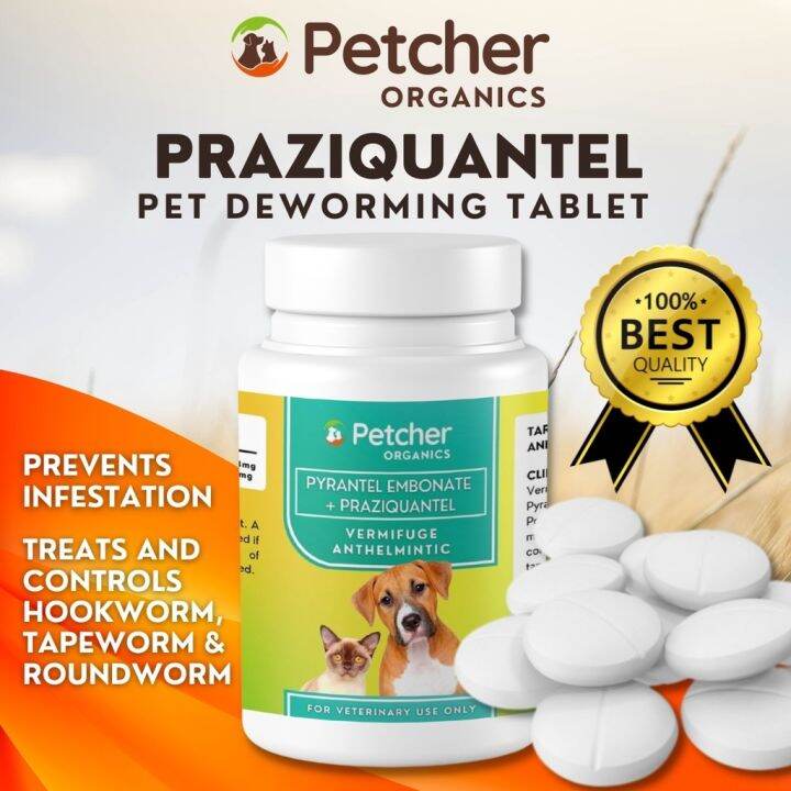 【Trusted Store】 ♘ Petcher Praziquantel Deworming Tablet 1pc Dewormer