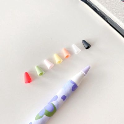 COD DSFDGFNN 4 ชิ้น ซิลิโคนใส่หัวปากกา Compatible for Apple iPad Pencil Gen 1 2 เคสปากกาสไตลัส ซิลิโคน สําหรับ