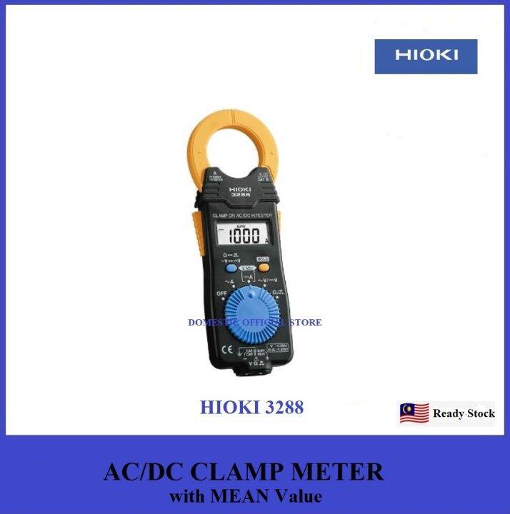 Hioki 3288 AC/DC Clamp Meter On Hitester, 100.0A/1000 A Lazada