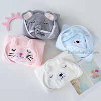 ☫❣ Baby Bath Towel Super Soft Absorbent Poncho Newborn Cute Cartoon Embroidered Hooded Towel Beach Spa Quick-drying Bathrobe Towel