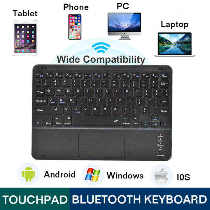 Bluetooth Touchpad Keyboard Power Saving Laptop wireless Keyboard with