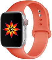 สายซิลิโคนสำหรับสายคาด Apple Watch 44มม. 42มม. 40มม. 38มม. สายนาฬิกายางสายนาฬิกาสปอร์ตสร้อยข้อมือ IWatch 5 4 3 2 40 38 42 44มม.