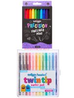 สีเมจิก Smiggle กล่องละ 10/12 สี รุ่น Fineline Pen Pack X10 / Twin Tip Scented Markers Pack X12 ??