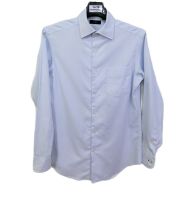 paul smith london แท้ อก40 เสื้อเชิ๊ตแขนยาวสีฟ้าอ่อนลายสปอต