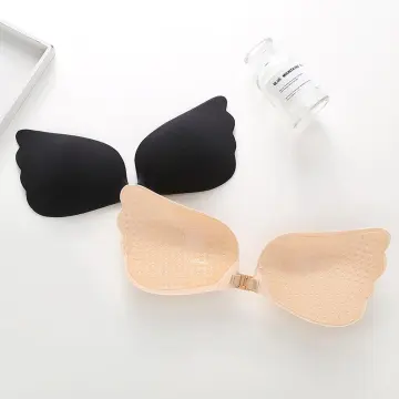 LAZAWG Adhesive Bra Invisible Push up Silicone Bra with Removable  Transparent Shoulder Straps Sticky Bra for Women Backless Dress