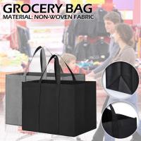 Reusable Non-woven Shopping Bag Large Capacity Foldable For Women Tote Travel Eco Grocery Female Bag Storage Bags Handbag Q4Q8