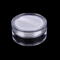 BEAUTY FASHION 12ml Empty cosmetic sifter ผงหลวม Jar ภาชนะพัฟกล่องแต่งหน้าพร้อมพัฟ